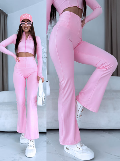 Легинсы "Bubble Sort LM1605" - нежно розовые